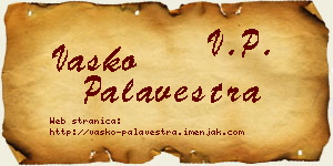 Vasko Palavestra vizit kartica